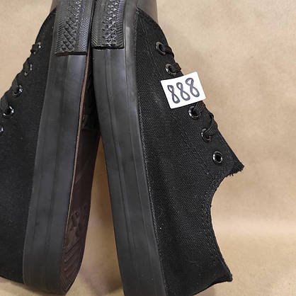 ЗНИЖКА! 38р (24см) Конверси ЧОРНІ кросівки кеди в стилі Converse all star, фото 5