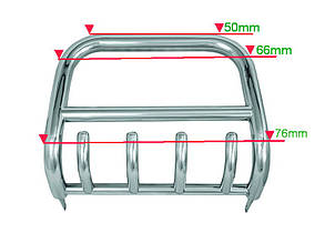 Кенгурятник QT006 (нерж.) для Lifan X60