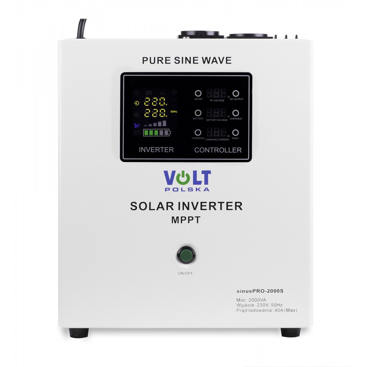 SINUS PRO 2000 S 24/230V (1400/2000W) + 40A MPPT СОНЯЧНИЙ ІНВЕРТЕР