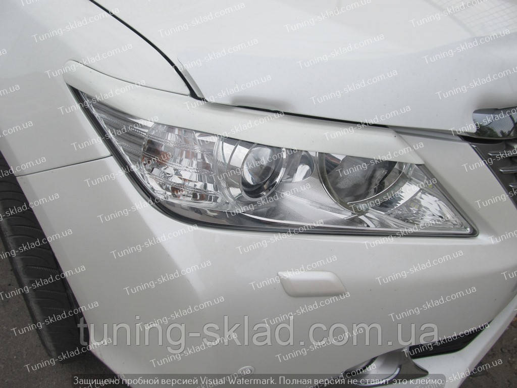 Вії Тойота Камрі 50 (накладки на передні фари Toyota Camry V50), фото 1