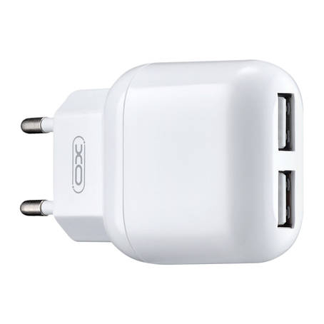 МЗП XO L78 EU 12W 2.4A Dual USB charger White, фото 1