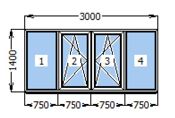 Картинки по запросу Четырехчастное окно для балкона картинка
