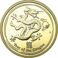 Золота монета 1/4oz Рік Дракона 25 доларів 2012 Австралія (пруф)
