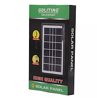 Портативная солнечная панель Solar panel Gdlite GD-035wp 7V 3.5W