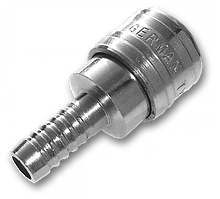 Конектор пневматичний "мама" зі штуцером 
під шланг 12,5 мм, STAL-CHROM, SE3-4SH/STEEL