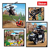 Конструктор SLUBAN M38-B0772 Обмежений контрольний пункт, Поліція, Поліцейська машина, 373 деталі, фото 4