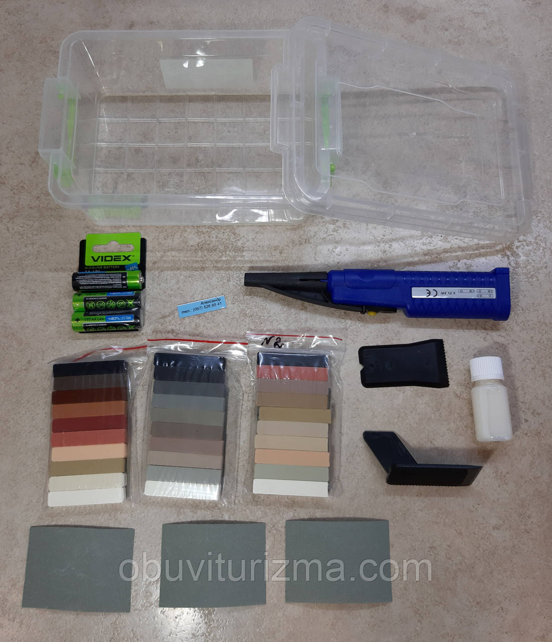 Набір для ремонту плитки ламіната воск твердий NEARBY, фото 1