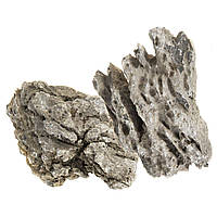 Декорация для аквариума Aquael камни «Black quartz rock» 20 кг (натуральные) (154203)