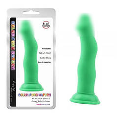 Салатовий фалоїмітатор нео на присоску Jolly.D | Knopka