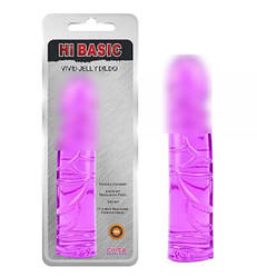 Фіолетовий гелевий фаллоімітатор Vivid Jelly Dieldo | Knopka