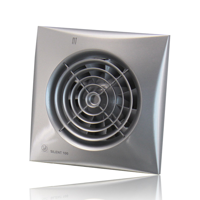 Вентилятор осьовий Silent 100 cz Silver безшумний