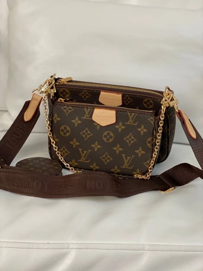 Модна жіноча сумка  LV Multi Pochette Brown 23*15*6