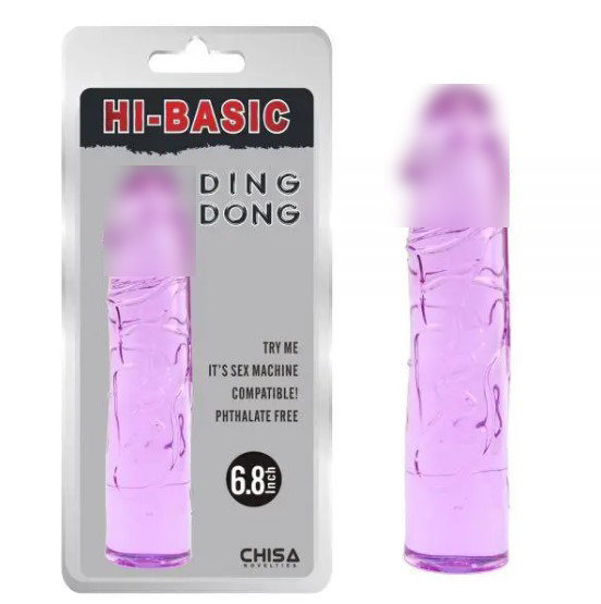 Фіолетовий гелевий фаллоімітатор Ding Dong 6.8 | Limon