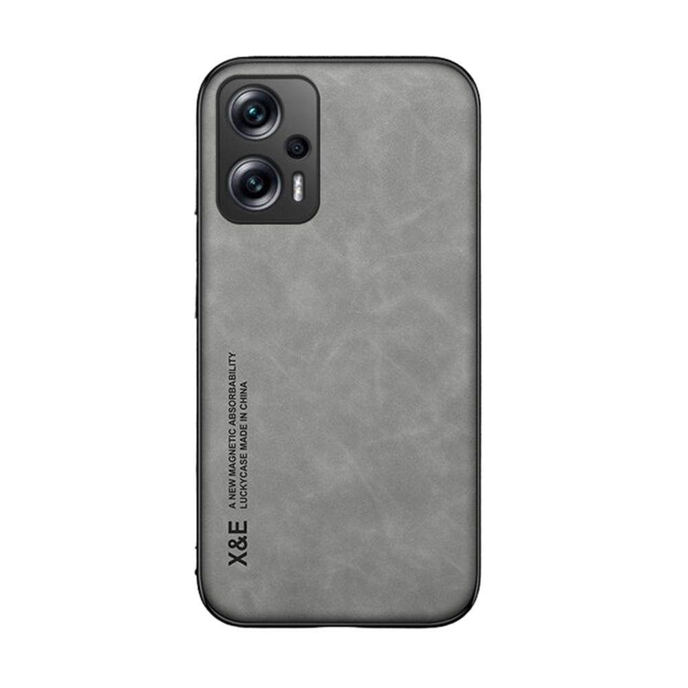 Шкіряний чохол - накладка X&E для Xiaomi Poco F5 / Redmi Note 12 Turbo з металевою вставкою