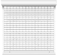 Роллета защитная Magnita белый 2600х2600 РАEG54 двигатель +ду+ аварийное открывание