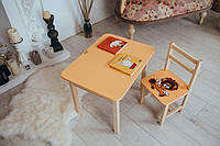Детский стол и стул. Для обучения, рисования и игры. Стол с ящиком и стульчик.