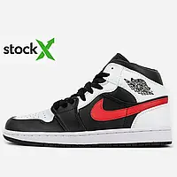 Кросівки 0554 Air Jordan 1 White - Red