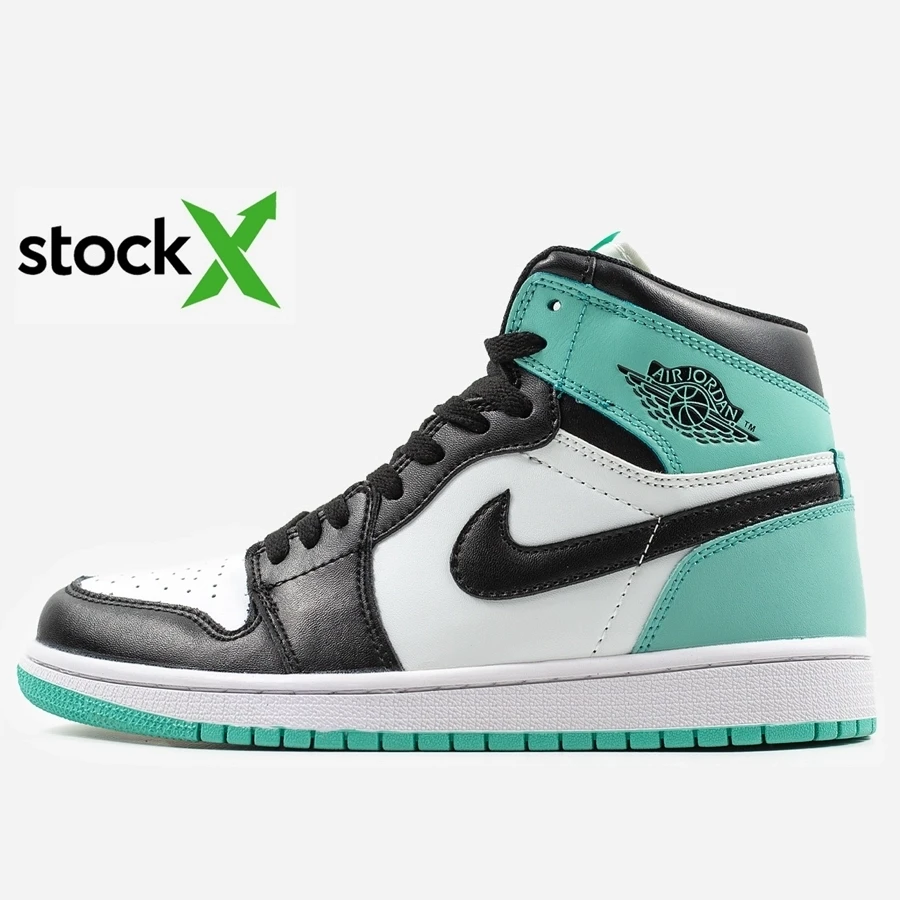 Кросівки 0583 Air Jordan 1 White\Mint\Black