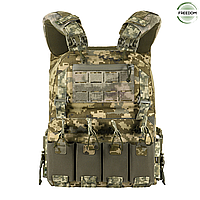 Военная увеличенная плитоноска M-TAC CUIRASS FAST QRS MM14 - XL для бронеплит 355 х 285 мм/ Тактический жилет