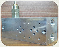 Плита монтажная DN06 - 2-секционная с предохранительным клапаном 250Bar