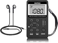 Benss HRD-103 Mini AM FM-радио, 01-черный