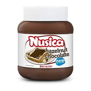 Шоколадна паста Nusica горіхова з какао у скляній банці  400 гр