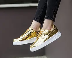 Кросівки Nike Air Force 1 SP Liquid Metal Gold