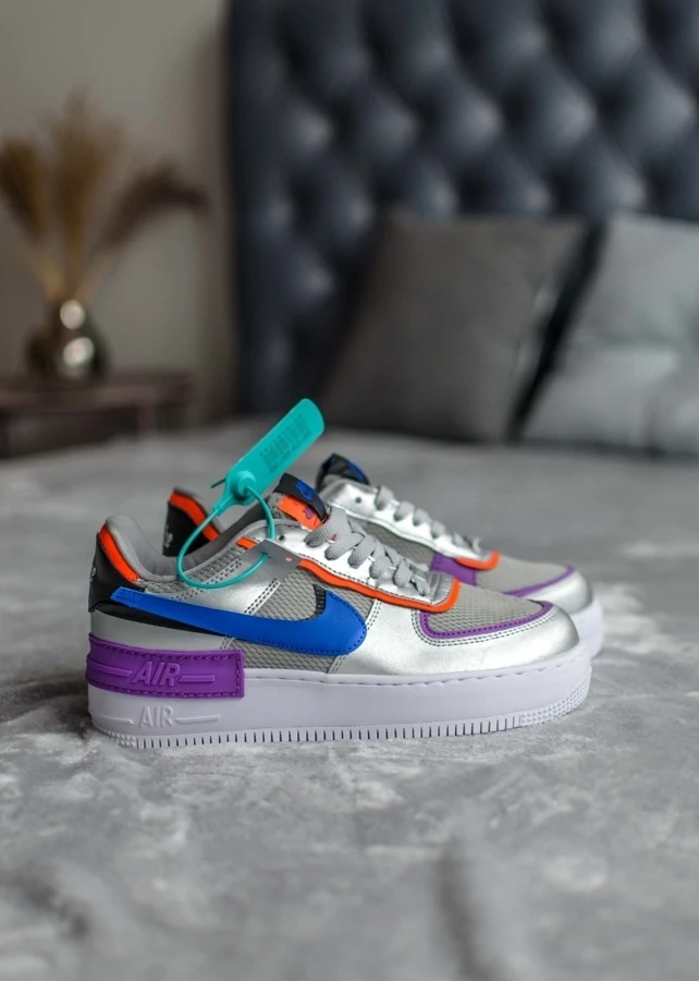 Кросівки Nike Air Force 1 Shadow Metallic Silver