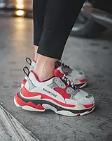 Кросівки Balenciaga Triple S Red/Grey