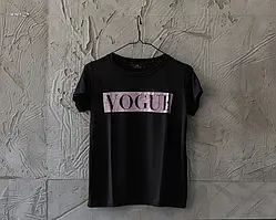 Футболка жіноча Vogue Black/Pink