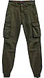 Чоловічі зимові джинси джогери карго Forex на манжеті колір хакі, фото 6