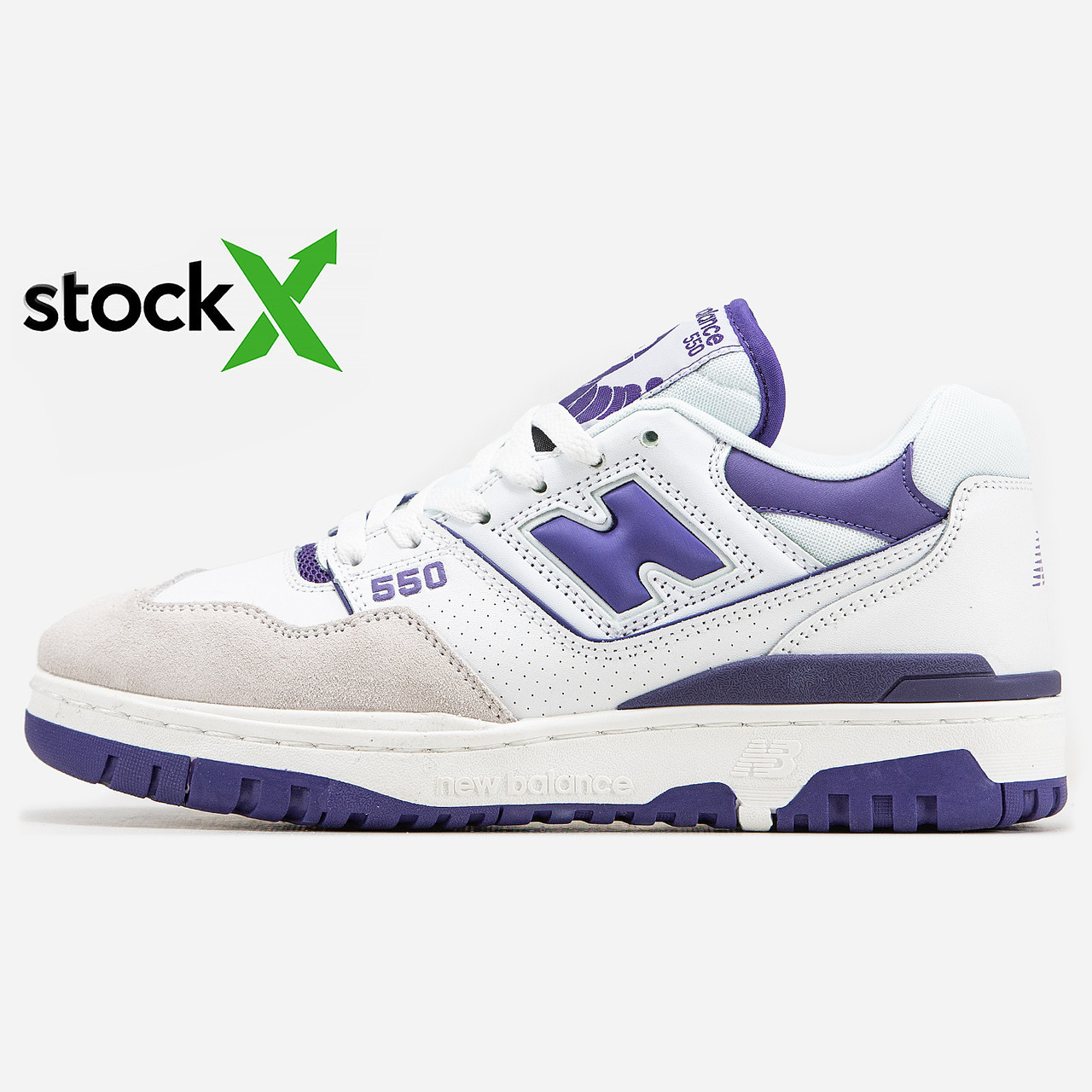 Кросівки 0914 New Balance 550 White/Violet