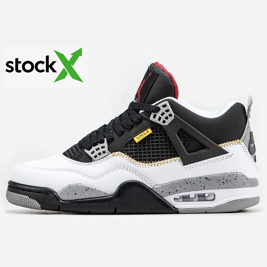 0774 Nike Air Jordan 4 Black/White