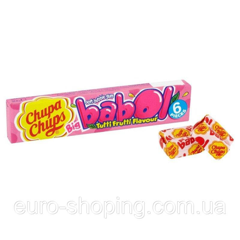 Жувальна гумка Chupa Chups Big Babol Tutti Frutti Flavour 6 шт.