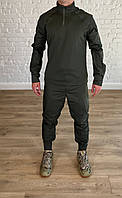 Форма олива убакс и штаны костюм тактический хаки военный мужской летний камуфляжный всу штурмовой
