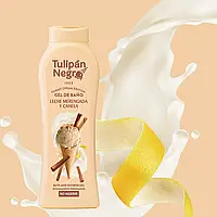 Гель для ванни та душу "Морозиво з корицею" - Tulipan Negro Yummy Cream Edition Milk Meringue & Cinnamon Bath