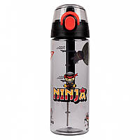 Пляшка для напоїв та води шкільна (тритан, 620 мл) YES Ninja 707949