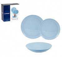 Столовый голубой сервиз стеклокерамика Diwali Light Blue 18 предметов Luminarc P2962