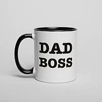 Кружка для папы "Dad Boss", чашка для отца, 330 мл