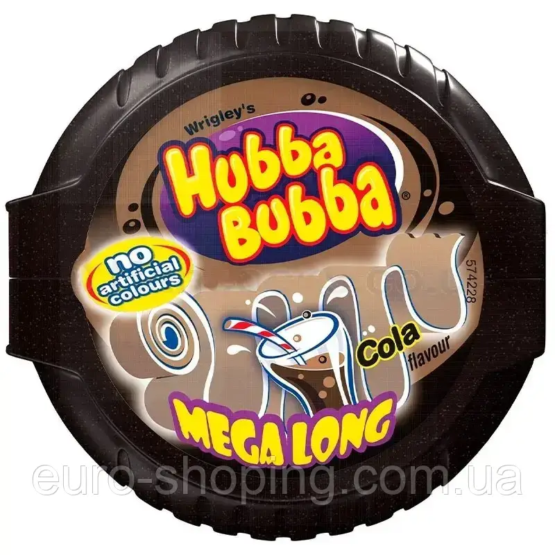 Жувальна гумка Кола Wrigley's Hubba Bubba Mega Long Cola 56 г Німеччина