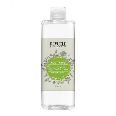 Тонік заспокійливий з гамамелісом і екстрактом центели Revuele Face toner 400 мл, фото 1
