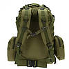 Рюкзак тактичний 55 л, (55х40х25см), B08, з підсумками Олива / Військовий штурмовий рюкзак на MOLLE, фото 5