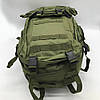Рюкзак тактичний 55 л, (55х40х25см), B08, з підсумками Олива / Військовий штурмовий рюкзак на MOLLE, фото 9