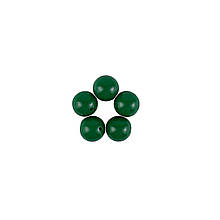 Намистина кругла, акрил, Зелена Ø 14 мм, 5 шт