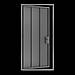 Двері технічні 900х2000 одностулкові з замком Антивандальні металеві Дверний Блок ДБТ-31, фото 2