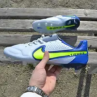 Футбольные бутсы Nike Tiempo Legend 9 FG / Копочки Найк Тиемпо / Футбольная обувь