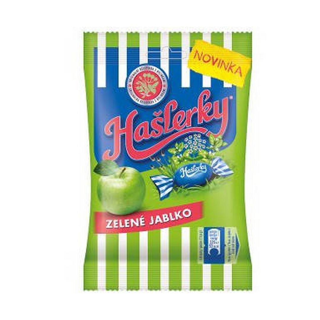 Льодяники Haslerky зелене яблуко 90 g