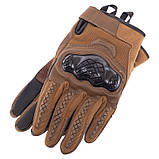Рукавиці тактичні повнопалі Military Rangers BC-9876-1 (L-2XL, хакі), фото 5