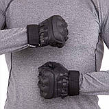 Рукавиці тактичні повнопалирі Military Rangers BC-9879-4 (М-XL, чорний), фото 5