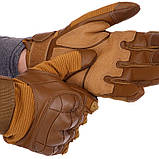 Рукавички тактичні повнопалі BC-8797-3 (М-XL, хакі), фото 6